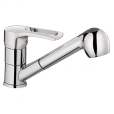 Змішувач для кухні Haiba Hansberg 014 c висувною лійкою (HB0208)