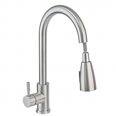 Змішувач для кухні Haiba SUS 014 з висувною лійкою (HB3898)