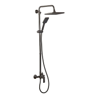 Душевая колонна со смесителем и удлинителем в комплекте Haiba Alex 003-J Graphite (HB3996)