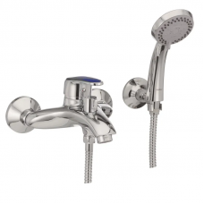 Змішувач для ванни Haiba Magic 009 з синьою ручкою (HB0697)