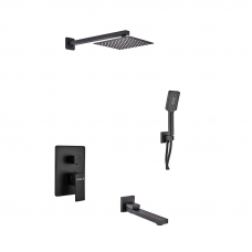 Вбудована душова система Haiba Kubus 009 (Inner) Black (HB3949)