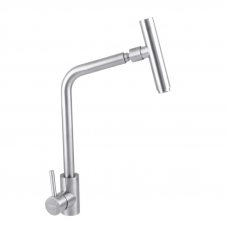 Змішувач для кухні Haiba SUS 017 з поворотним виливом (HB3897)
