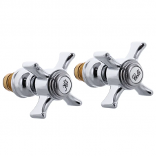 Ручки з кран буксами (пара) Haiba Zeus (кераміка) (HB0578) Ручки з кран буксами (пара) Haiba Zeus (кераміка) (HB0578)