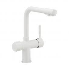 Змішувач для кухні Haiba Hans 021 з вих. для питної води (білий) (HB0842)