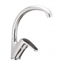 Змішувач для кухні Haiba Magic 777 з чорною ручкою (HB0660)