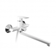 Змішувач для ванни HAIBA ALEX 006 EURO WHITE-CHROME (HB9567)